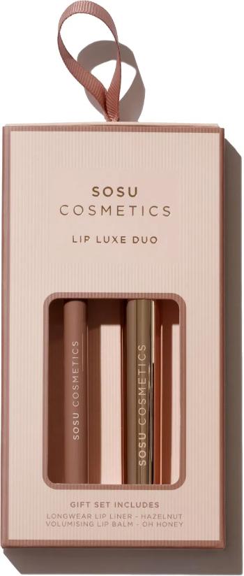 SOSU Cosmetics Darčeková sada dekoratívnej kozmetiky Lip Luxe Duo Nude