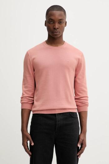Bavlnený sveter Calvin Klein biela farba, ľahké, LV040BM343