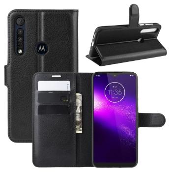 LITCHI Peňaženkové puzdro Motorola One Macro / Motorola G8 Play čierne