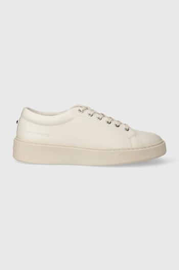 Kožené tenisky Karl Lagerfeld FLINT biela farba, KL53320A