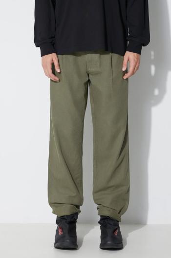 Nohavice Maharishi U.S. Chino Loose pánske, zelená farba, rovné, 4604.OLIVE