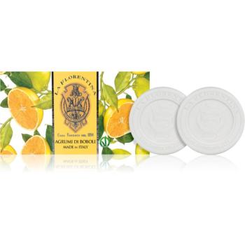 La Florentina Boboli Citrus Sculpted Soap prírodné tuhé mydlo 2x115 g