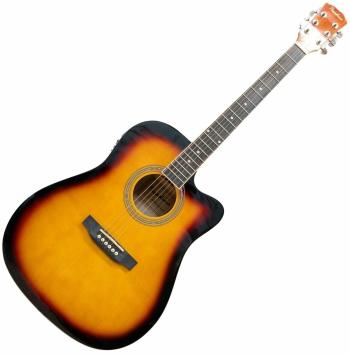 Pasadena SG028CE Vintage Sunburst Elektroakustická gitara Dreadnought