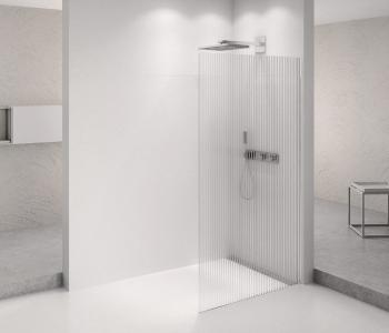 POLYSAN - ARCHITEX CHROM sprchová zástena 1062 sklo Flute AXC110FL