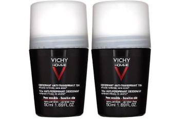 Vichy Súprava guličkových dezodorantov pre citlivú pokožku Homme 72H (Dezodorant Anti-Transpirant) 2 x 50 ml