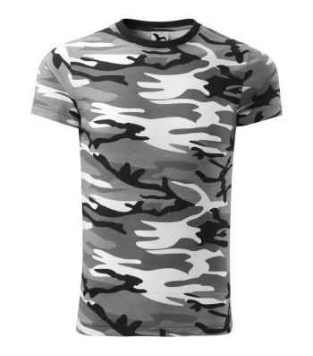 MALFINI Maskáčové tričko Camouflage - Maskáčová šedá | XXL