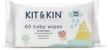 Popsitörlő Kit & Kin Naturally Clean Baby Wipes 60 ks