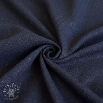Viskóza s ľanom PREMIUM navy blue