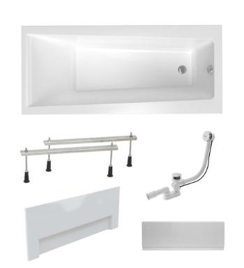 Obdĺžniková vaňa Laguna Idea Plus 170x75 cm akrylát ľavá aj pravá SIKOID1700ANP