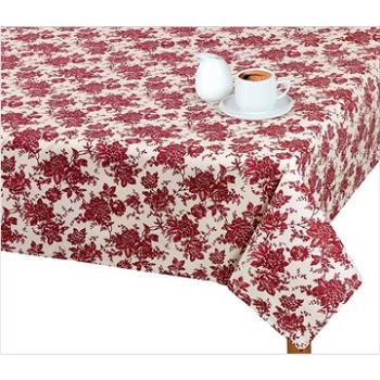 Bellatex - Obrus ADÉLA - 120 × 140 cm - bordový kvet (5945)