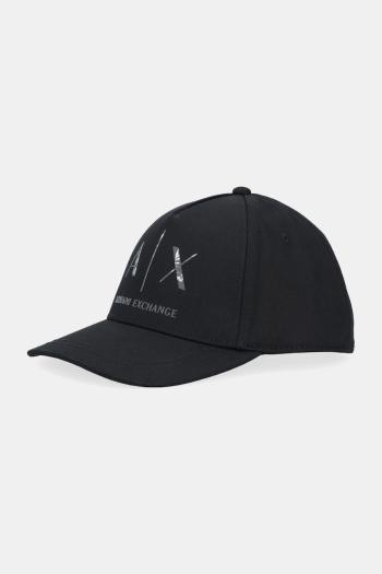 Bavlnená šiltovka Armani Exchange čierna farba, XW001486 AF19099