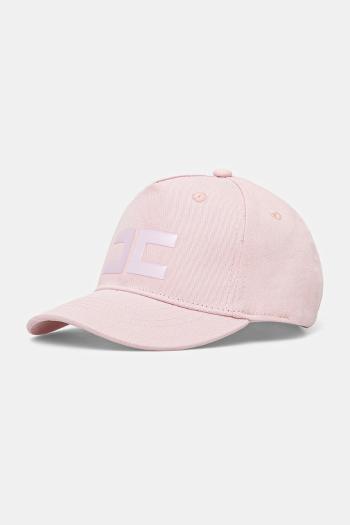 Bavlnená šiltovka Elisabetta Franchi ružová farba, s nášivkou, EFCP025.C.CA010