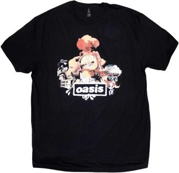 Oasis Tričko Atomic Collage Unisex Black 2XL