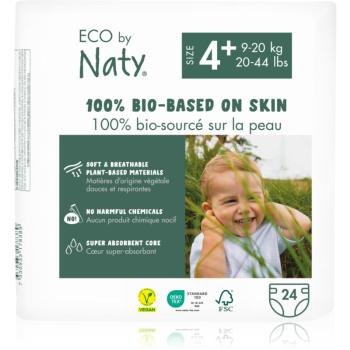 ECO by Naty Nappies Maxi+ Size 4+ jednorazové EKO plienky 9-20 kg 24 ks