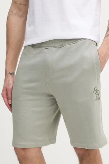 Šortky Guess CLOVIS pánske, zelená farba, M5GD10 KCN01