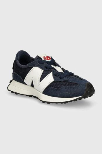 Detské tenisky New Balance 327 tmavomodrá farba, PH327CNW