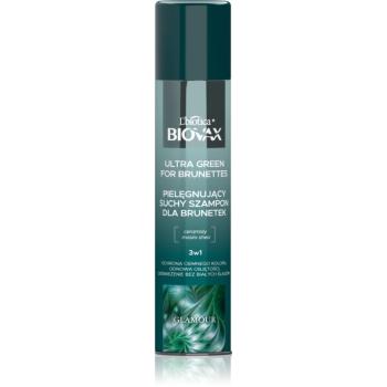 Biovax Glamour Ultra Green For Brunettes suchý šampón pre hnedé odtiene vlasov 200 ml