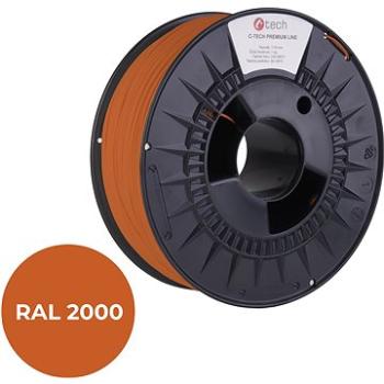 C-TECH filament PREMIUM LINE PLA žltooranžová RAL2000 (3DF-P-PLA1.75-2000)