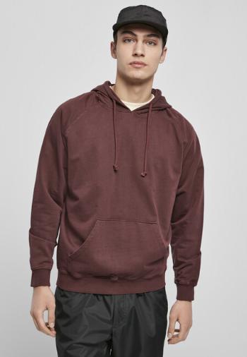 Urban Classics Overdyed Hoody cherry - M