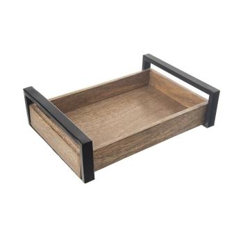 Tavă decorativă din lemn de mango InDecor, 31 x 22x 8 cm, S