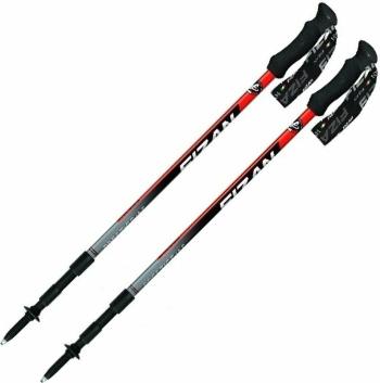 Fizan Prestige Antishock Black/Red/Grey 69 - 140 cm Turistické palice