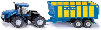 Fém makett Siku Farmer - New Holland traktor  Joskin utánfutóval