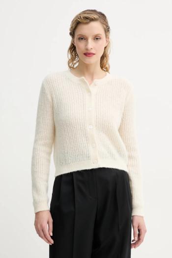 Kardigán s prímesou vlny A.P.C. cardigan milo dámsky, béžová farba, tenký, WPABE.F22246