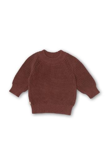 Sveter pre bábätká That's mine Flo Sweater 27995 hnedá farba, teplý, FLO