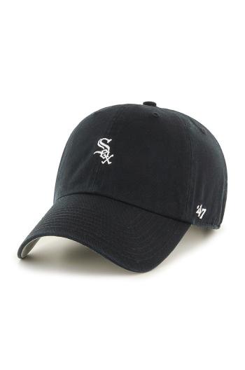 Čiapka 47 brand Chicago White Sox čierna farba, s nášivkou