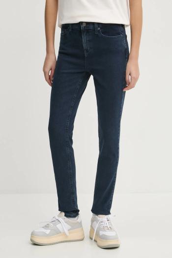 Rifle Tommy Jeans dámske, tmavomodrá farba, DW0DW20221