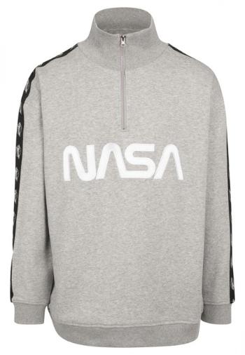 Mr. Tee NASA Wormlogo Troyer Astronaut heather grey - XS