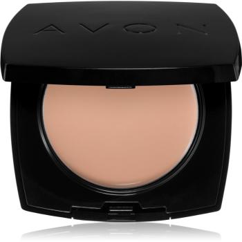 Avon True Colour krémový make-up s púdrovým efektom odtieň 215P Ivory 9 g