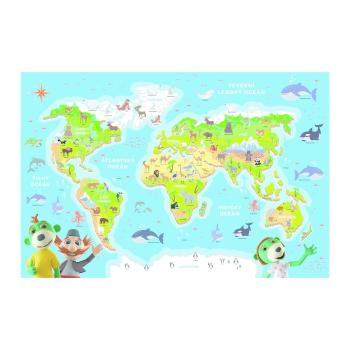 TREFL Puzzle Treflíci poznávají zvířátka světa 48 dílků