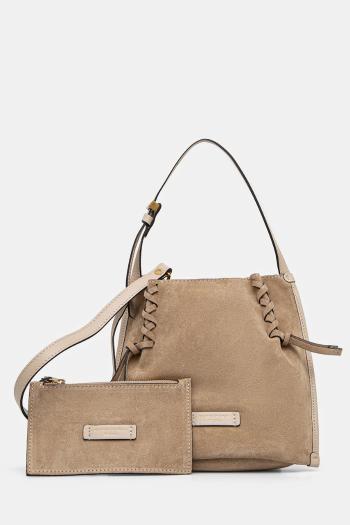 Semišová kabelka Gianni Chiarini DORY hnedá farba, BS 11305 CM-PL
