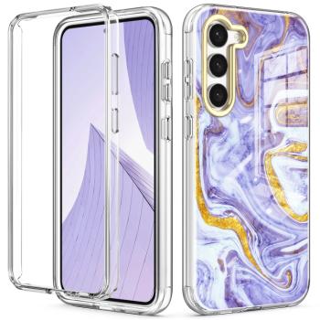 DUAL ART Odolný kryt Samsung Galaxy S23 Plus 5G PURPLE MARBLE