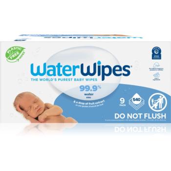 WaterWipes Baby Wipes 9 Pack detské jemné vlhčené obrúsky 9x60 ks