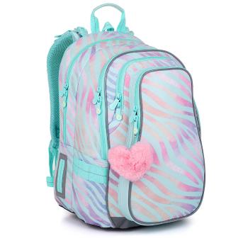 Školská taška Dúhová zebra Topgal LYNN 25007