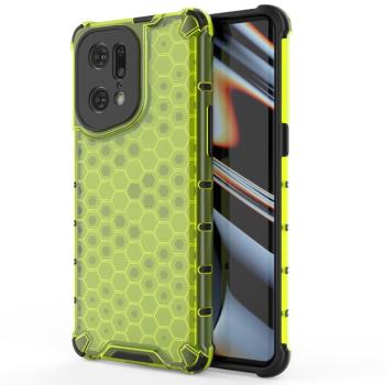 HONEYCOMB Ochranný kryt Oppo Find X5 Pro zelený