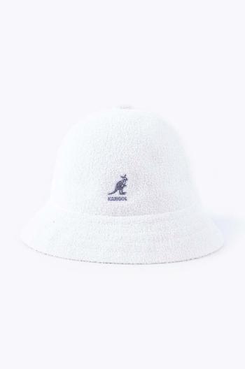 Klobúk Kangol Bermuda Casual 0397BC.WHITE-WHITE, biela farba,  0397BC WHITE