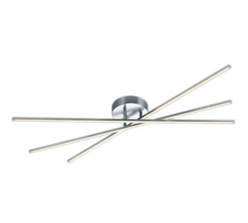 LED stropné osvetlenie Trio Tiriac nikel 671610307