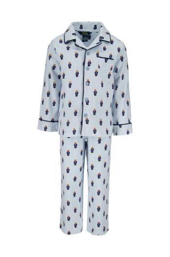 Detské bavlnené pyžamo Polo Ralph Lauren vzorované, 8P0149