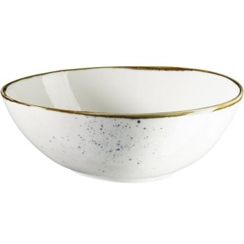 Mäser Oválna miska Pintar White modré bodky 22 x 19 cm, L