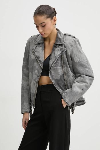 Rifľová bunda Fiorucci dámska, šedá farba, prechodná, U01FMDJA177DN03DN07