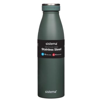 SISTEMA Hydrate Termofľaša Stainless Steel tmavo zelená 500 ml