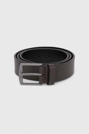 Kožený opasok Calvin Klein pánsky,hnedá farba,K50K511571