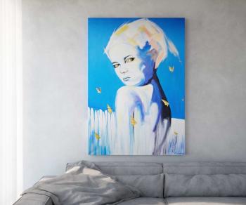 Maľba Motáli 120x170 cm viacfarebný akryl na plátne