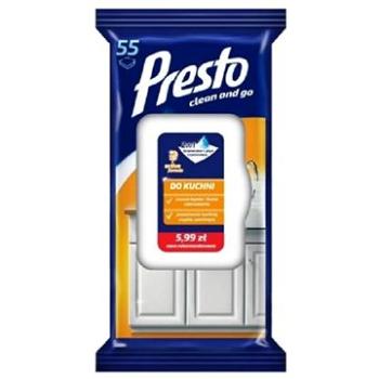 PRESTO vlhčené čistiace obrúsky do kuchyne 55 ks (5900095028710)