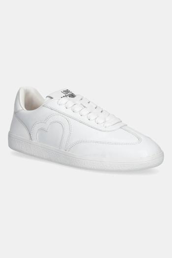 Kožené tenisky Love Moschino biela farba, JA15112G1NIA0100