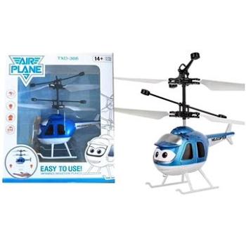 FM-Electrics Mini helikoptéra modrá ovládaná pohybom ruky a diaľkovým ovládačom (4260364281255)