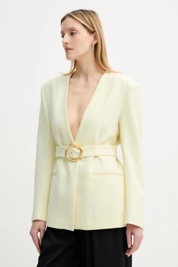 Sako ISABELLE BLANCHE žltá farba, jednoradové, jednofarebné, IS25SS-J040-T008